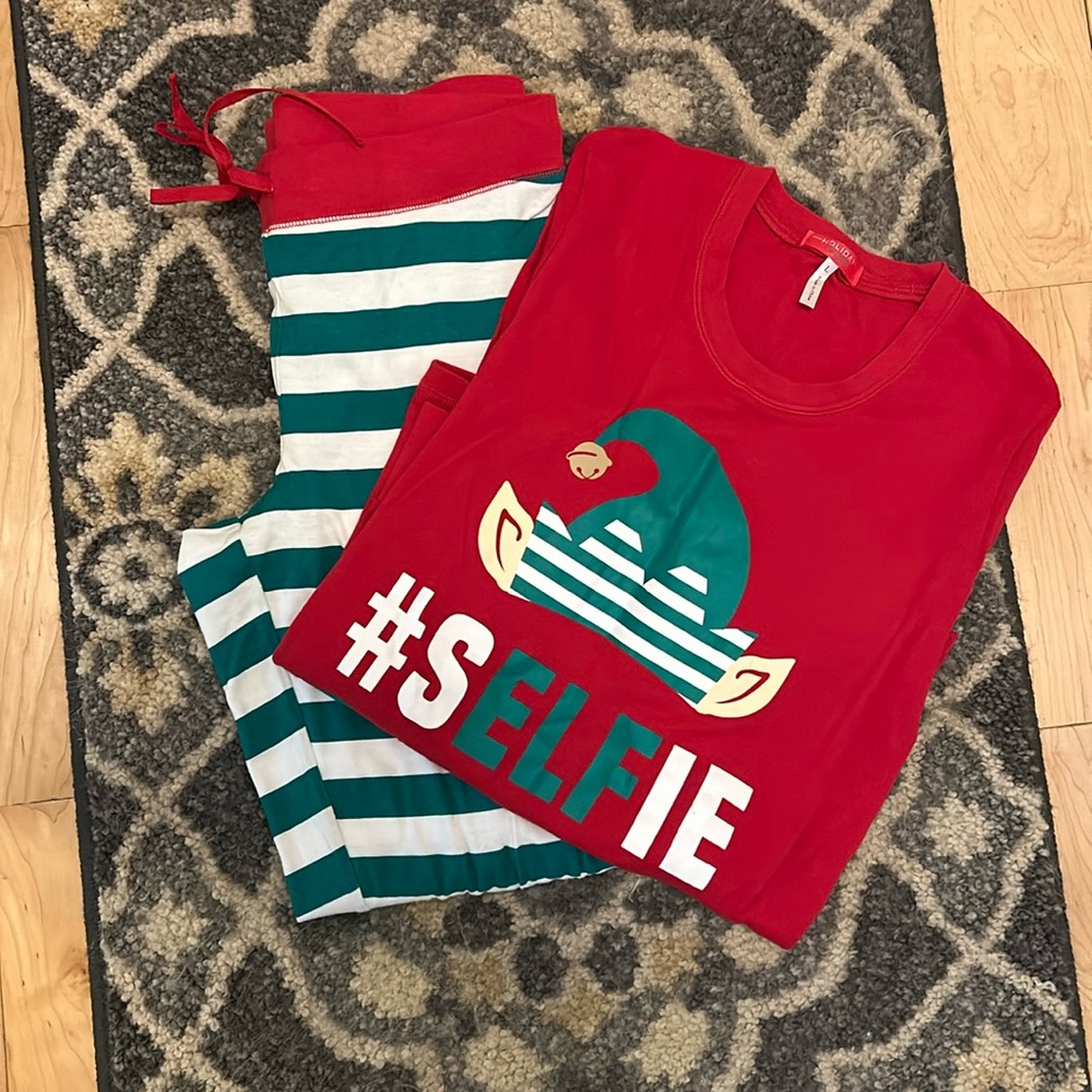 Christmas Pajamas, Size L, Worn Once